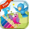 Bird coloring book free for kids