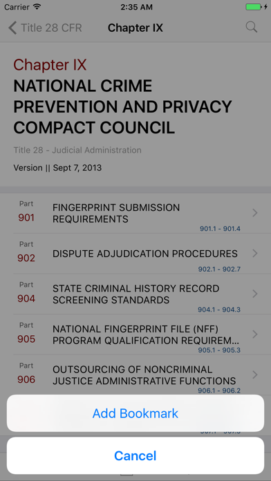 How to cancel & delete 28 CFR - Judicial Administration (LawStack Series) from iphone & ipad 3