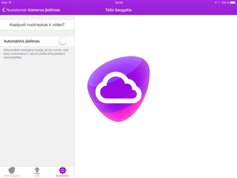 Telia Saugykla for iPad screenshot 2