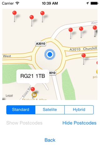 RG Postcode Finder screenshot 2