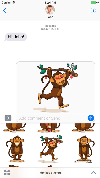 Monkey - Stickers for iMessage