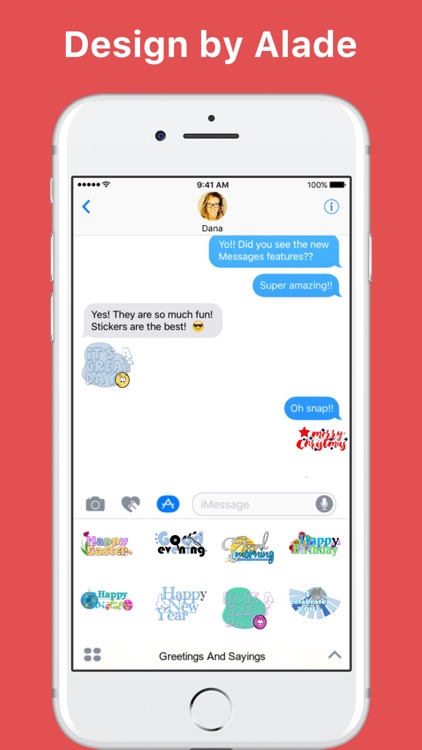 Greetings And Sayings stickers for iMessage