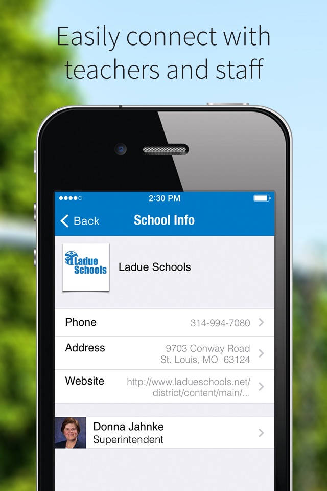 Ladue School District screenshot 2