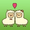 Lovely Couple Of Alpaca Stickers