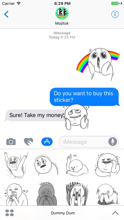 Dummy Dum Stickers
