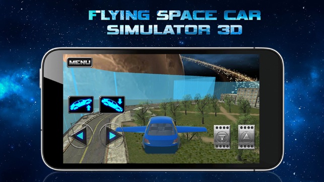 Flying Space Car Simulator 3D(圖1)-速報App