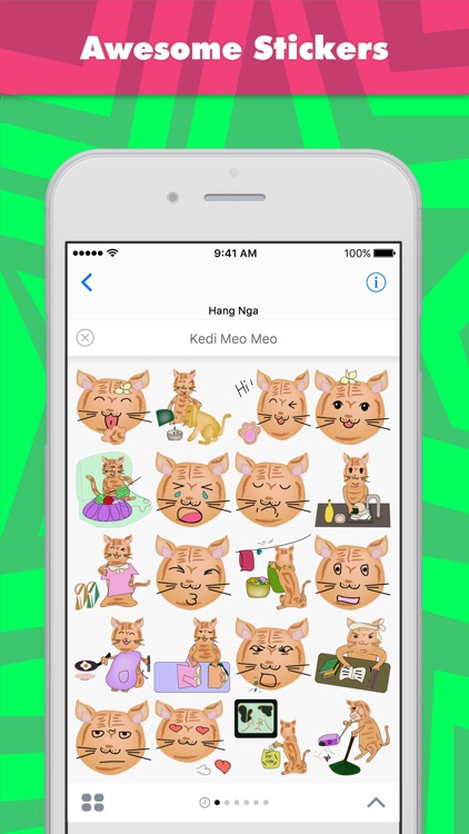 Kedi Meo Meo stickers by Hanna