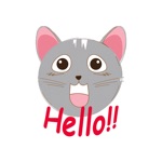 Grey Cat emojis - Smiley moji