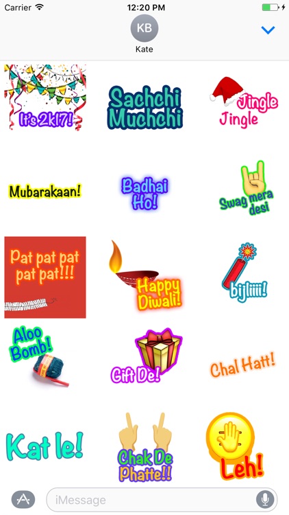 Oye Hoye: Funky Hinglish Stickers for iMessage