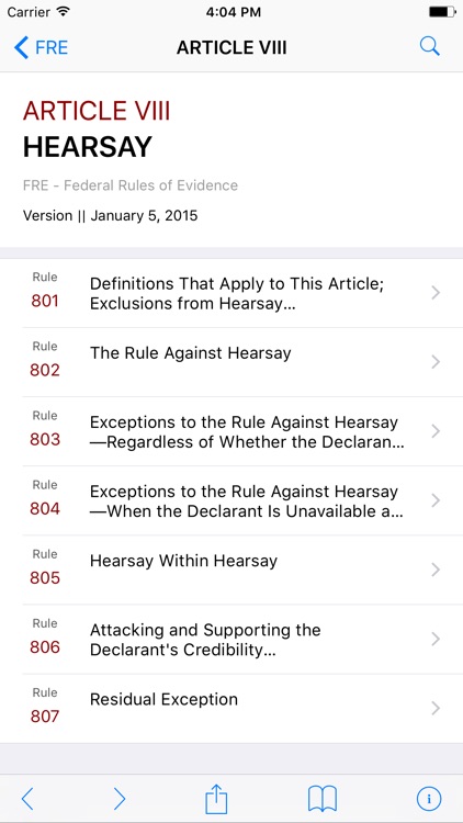 Federal Rules of Evidence (LawStack's FRE)