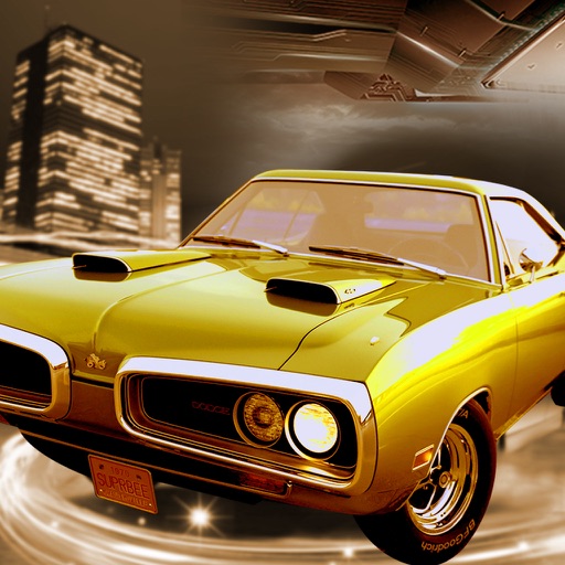 Old Muscle Car City Driving - Hardway parking 3D Icon