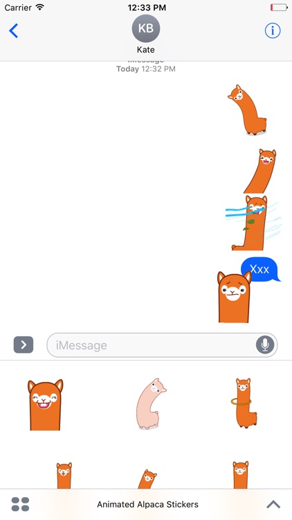 Alpaca Animated Stickers For iMessage screenshot-3