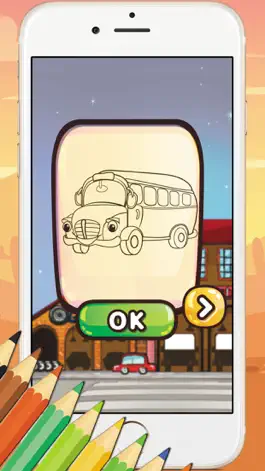 Game screenshot Game For Kids : Vehicles Coloring Book hack