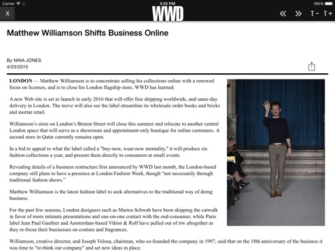 WWD: Women's Wear Daily screenshot 2