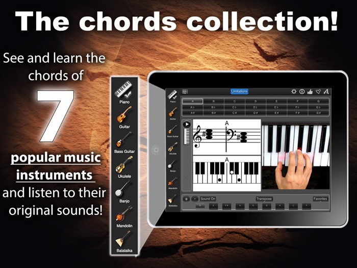 Chords Maestro Free find piano chords and more