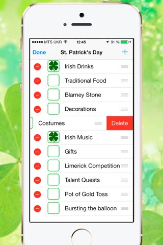 St. Patrick's Day Checklist screenshot 2