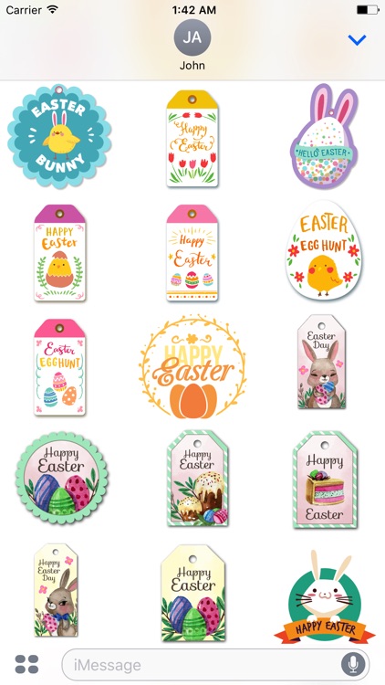 Happy Easter Sticker for iMessage screenshot-3