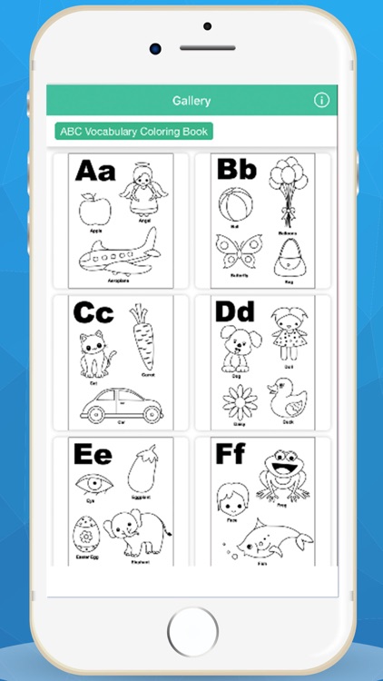 ABC Vocabulary Coloring Book for Kids