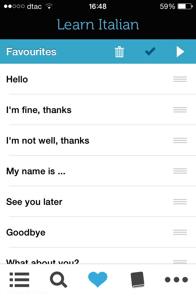 Learn Italian - Phrasebook screenshot 4