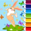 Bunny And Butterfly Coloring Page Game Education