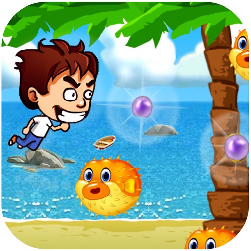 Boy Running Beach for friv players iOS App