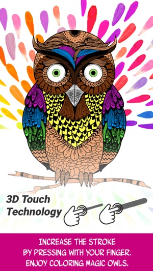 Owl: Discover Magic Coloring Pages for Adults(圖1)-速報App