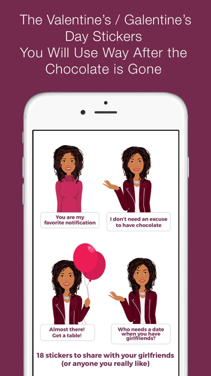 Galentine's Day stickers (E)