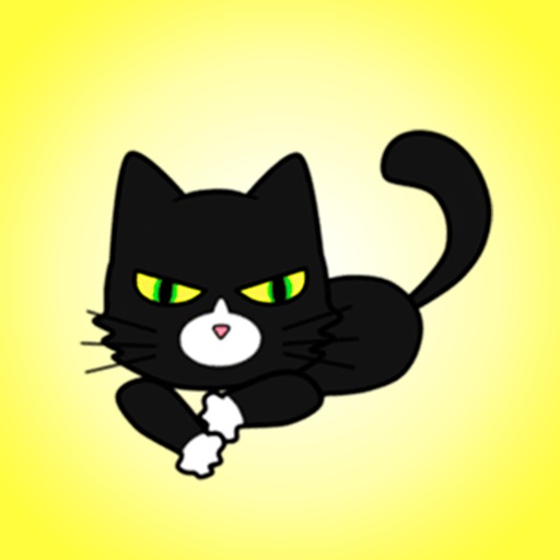 My Black Cat Stickers! icon