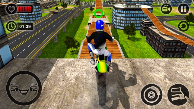 Rooftop Motorbike Rider - Furious Stunts Driving(圖2)-速報App