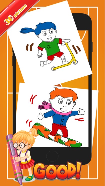 All Sport Coloring Marker For Kid and Kindergarten