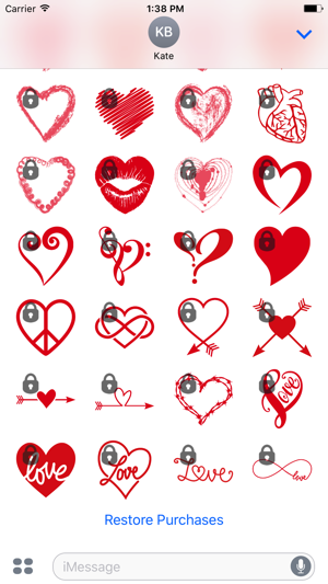 Hearts, Love & Valentine's Stickers(圖3)-速報App