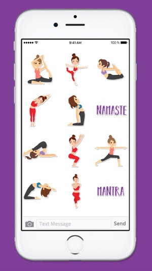 Yoga Stretching and Fitness Sticker Pack(圖3)-速報App