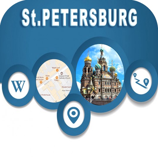 St Petersburg Russia Offline City Maps Navigation icon