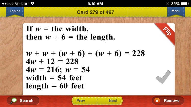 GED Math Prep Flashcards Exambusters screenshot-4