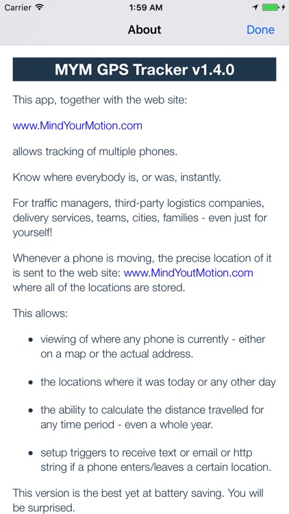 Mind Your Motion Tracker/Logger