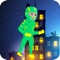 Green Mask Hero - Infinite Runner Game for Kids