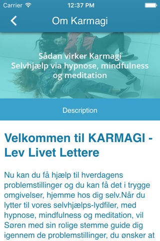 Karmagi – lydfilsportal indenfor selvhypnose screenshot 3