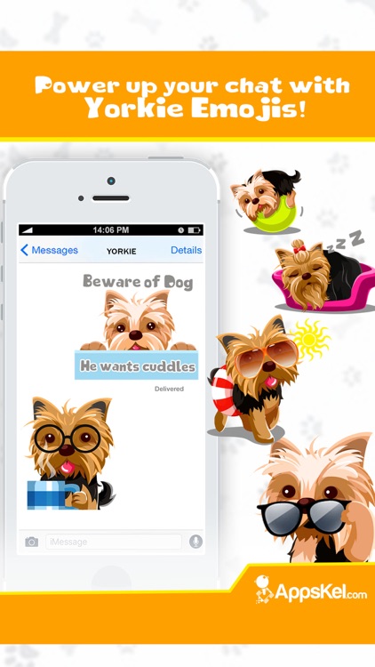 Yorkie Emoji:Yorkshire Terrier Dog Sticker App