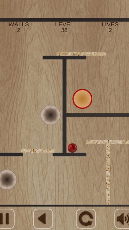 Flying Red Ball and Walls screenshot-4