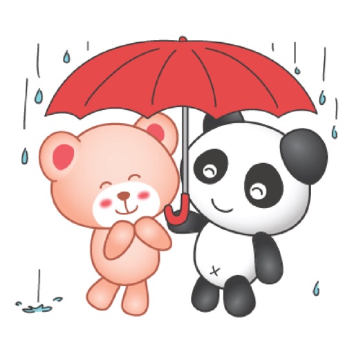 Panda Lovers Sticker