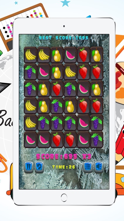 Crush Matching Fruits for Kids Game