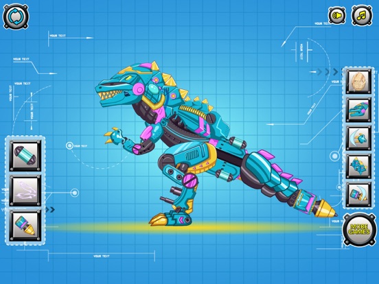 Игра Steel Dino Toy: Mechanic Tyrannosaurus