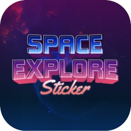 Space Explore Sticker