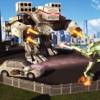 Futuristic Robot Fighting Real Car War Simulator