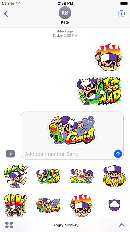 Angry Monkey Sticker screenshot-3