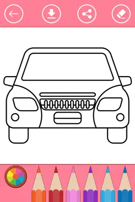 Game screenshot Vehicles coloring book for kids: Learn to color apk