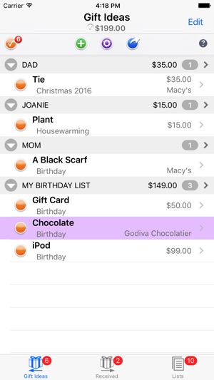 Gift List Budget Shopper(圖1)-速報App