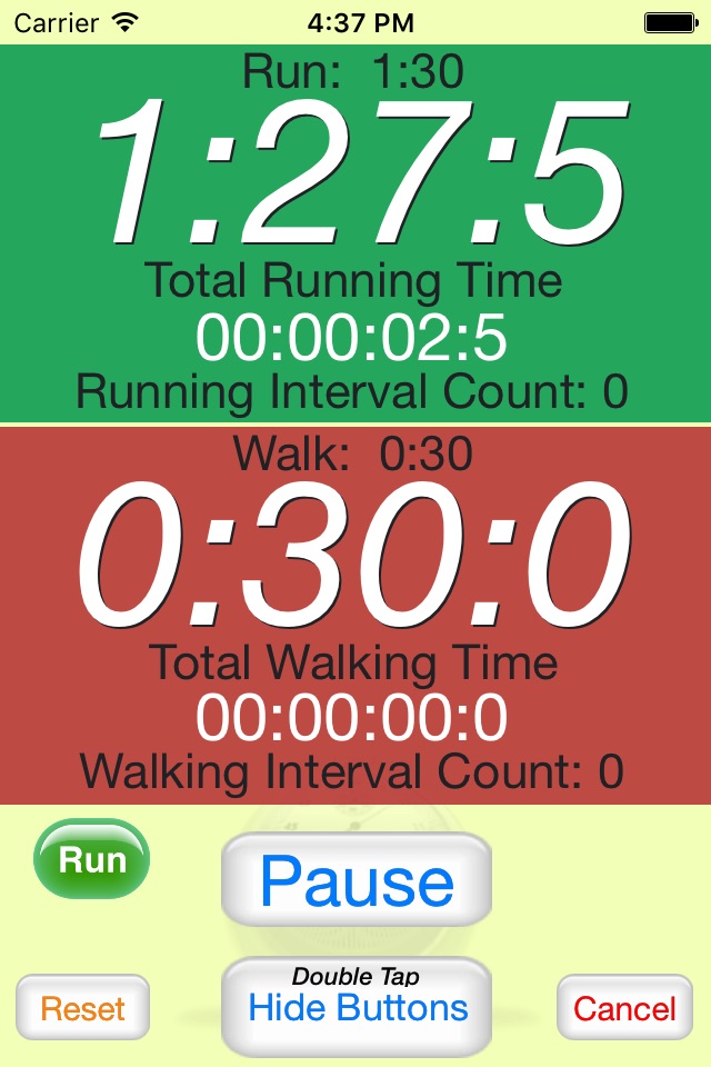 Running Interval Timer Pro screenshot 2