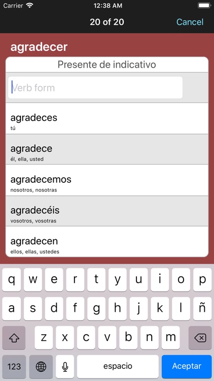 Spanish Verbs & Conjugation screenshot-5