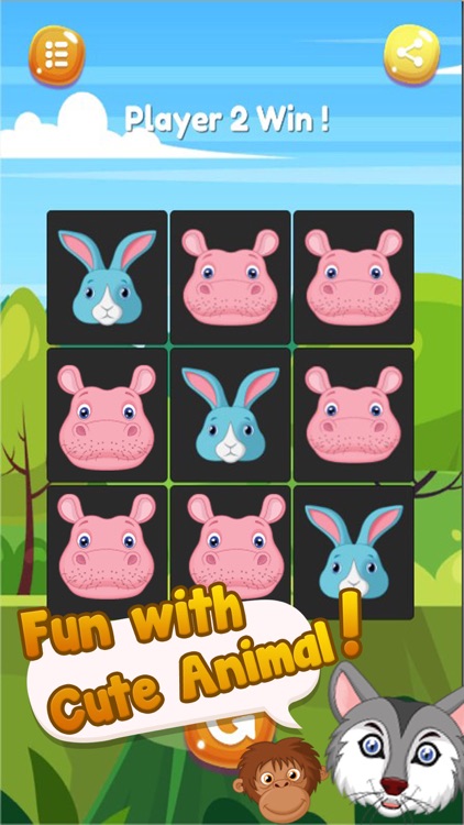 Wonder Zoo Tic Tac Toe screenshot-3